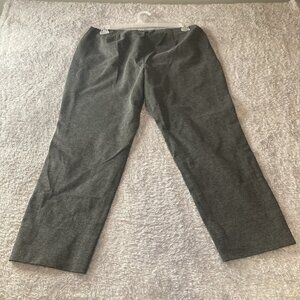 J Jill Women’s Size Large Ponte Pants Slim Leg Dark Gray Pull-On